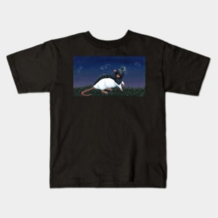 Hooded Rat Star Gazing Kids T-Shirt